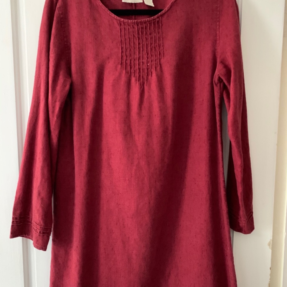 J. Jill classic linen long sleeve tunic/ dress
